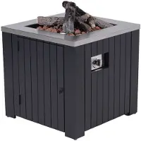 Garden Impressions Cozy Living sfeerhaard Faro 80x80 cm zwart