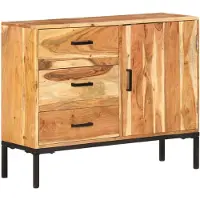 vidaXL Dressoir 88x30x73 cm massief acaciahout