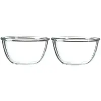Luminarc 2x Salade serveerschalen glas 24 cm - Saladeschalen