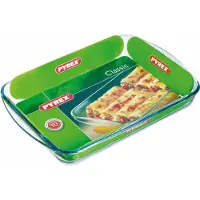 Pyrex 2x Rechthoekige Glazen Ovenschaal 3,7 Liter 40 X 27 X 5,5 Cm - Ovenschotel Schalen - Bakvorm