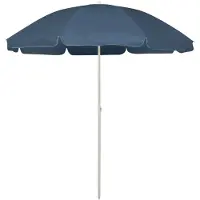 vidaXL Strandparasol 240 cm blauw