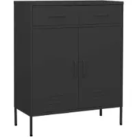 vidaXL Opbergkast 80x35x101,5 cm staal antracietkleurig