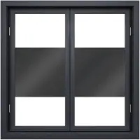 Wicotex Raamfolie zonwerend- 152cm transp/donker