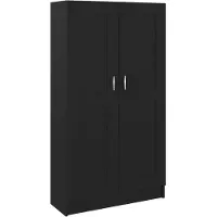 vidaXL Boekenkast 82,5x30,5x150 cm bewerkt hout zwart