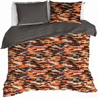 De Witte Lietaer Dekbedovertrek Rothko Orange Rust Flanel-240 x 200 / 220 cm | Lits-Jumeaux
