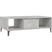 vidaXL Salontafel 103,5x60x35 cm bewerkt hout betongrijs