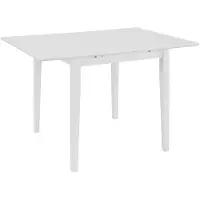 vidaXL Eettafel verlengbaar (80-120)x80x74 cm MDF wit