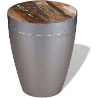 vidaXL Kruk luchtvaartstijl massief gerecycled hout