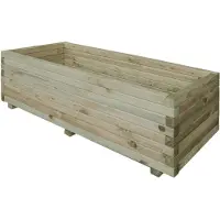 Intergard Houten bloembakken plantenbak rechthoek 120x40x35cm