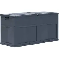 vidaXL Opbergkist 320 L zwart
