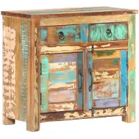 vidaXL Dressoir 70x35x65 cm massief gerecycled hout