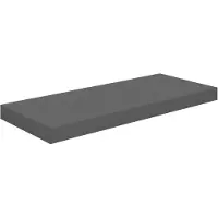 vidaXL Wandschap zwevend 60x23,5x3,8 cm MDF hoogglans grijs