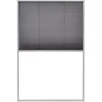 Möbelando vidaXL Raamhor plissé 80x120 cm aluminium