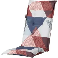 Madison - Tuinkussens Hoge Rug Triangle Blue - 123x50 - Blauw
