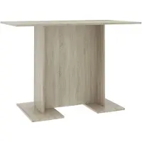 vidaXL Eettafel 110x60x75 cm bewerkt hout sonoma eikenkleurig