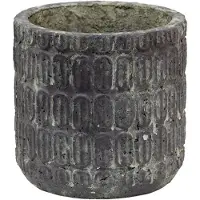 Clayre & Eef Bruine Decoratie bloempot Ø 17*16 cm 6TE0432