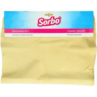 Sorbo 2x Stuks Sorbo Huishoud/schoonmaak Natuurzeem Lederen Raamlap 35 X 52 Cm - Zeem