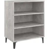 vidaXL Dressoir 57x35x70 cm spaanplaat betongrijs