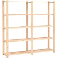 vidaXL Opbergrek 5-laags 170x38x170 cm massief grenenhout 500 kg