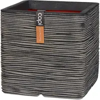 Capi Europe Bloempot Nature-Rib Zwart / Grijs 50 X 50 X 50 Cm