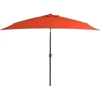 vidaXL Parasol met metalen paal 300x200 cm terracotta