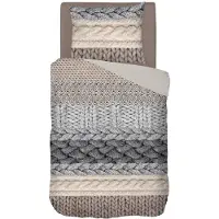 Snoozing - Snoozing Knitted Wool flanel dekbedovertrek