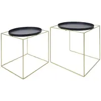Clayre & Eef Goude Bijzettafel (2) Ø 47*47 / Ø 41*42 cm 64900