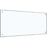 vidaXL Spatscherm keuken 90x40 cm gehard glas transparant