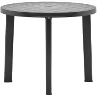 vidaXL Tuintafel 89 cm kunststof antraciet