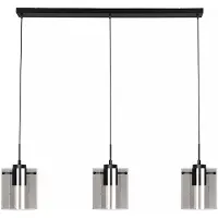 Freelight Hanglamp Interno 3 lichts L 100 cm zwart