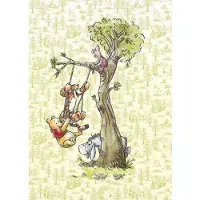 Komar Vliesbehang Digitale print vlies - Winnie the Pooh in the Wood - Afmeting 200 x 280 cm (set)