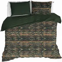 De Witte Lietaer Dekbedovertrek Rufus Khaki Flanel-260 x 200 / 220 / 240 cm | Extra Breed
