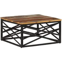 vidaXL Salontafel 68x68x35 cm massief gerecycled hout