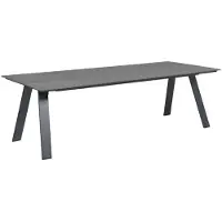 Garden Impressions Nevada dining tafel 240x100 carbon black/ vint. wood plw.