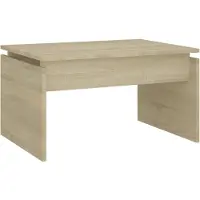 vidaXL Salontafel 68x50x38 cm bewerkt hout sonoma eikenkleurig