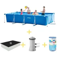 Intex Rechthoekig zwembad - 450x220x84 cm - 4-delig - Model S21258