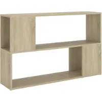 vidaXL Boekenkast 100x24x63 cm bewerkt hout sonoma eikenkleurig