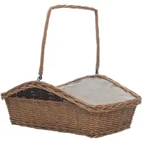 vidaXL Houtmand met handvat 61,5x46,5x58 cm wilgenhout bruin