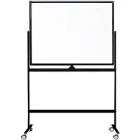 Ivol Verrijdbaar whiteboard - Dubbelzijdig en magnetisch - 120x180 cm - Zwa