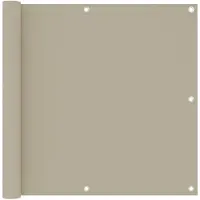 vidaXL Balkonscherm 90x300 cm oxford stof beige