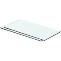 vidaXL Schappen 2 st 40x15 cm glas transparant