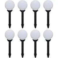 vidaXL Tuinpadlampen 8 st met grondpin LED 15 cm
