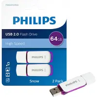Philips USB 2.0 2-Pack 64GB Snow Edition Magic Purple