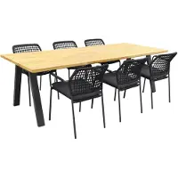 Taste by 4 Seasons Taste Barista Antraciet/Ambassador 240x100 cm. tuinset - 7 delig