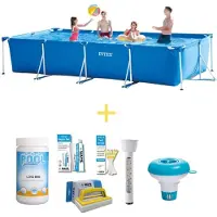 Intex Zwembad - Frame Pool - 450 x 220 x 84 cm - Inclusief WAYS Onderhoudspakket