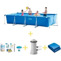 Intex Rechthoekig zwembad - 450x220x84 cm - 4-delig - Model S21260
