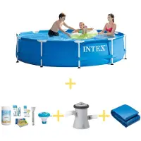 Intex Framezwembad, rond - 305x76 cm - 4-delig, model S21330