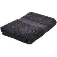 Arowell Badhanddoek Badlaken 140 X 70 Cm - 500 Gram - Donkergrijs - 3 Stuks