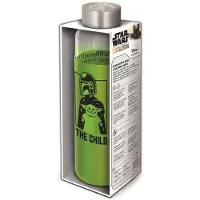 Stor Star Wars the Mandalorian - glazen fles siliconen huls - The Child - reusable