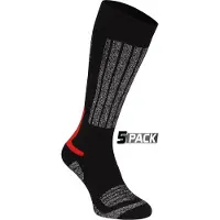Starling Skikousen Starling Whistler Zwart/Rood (5 Pack)-Schoenmaat 35 - 38